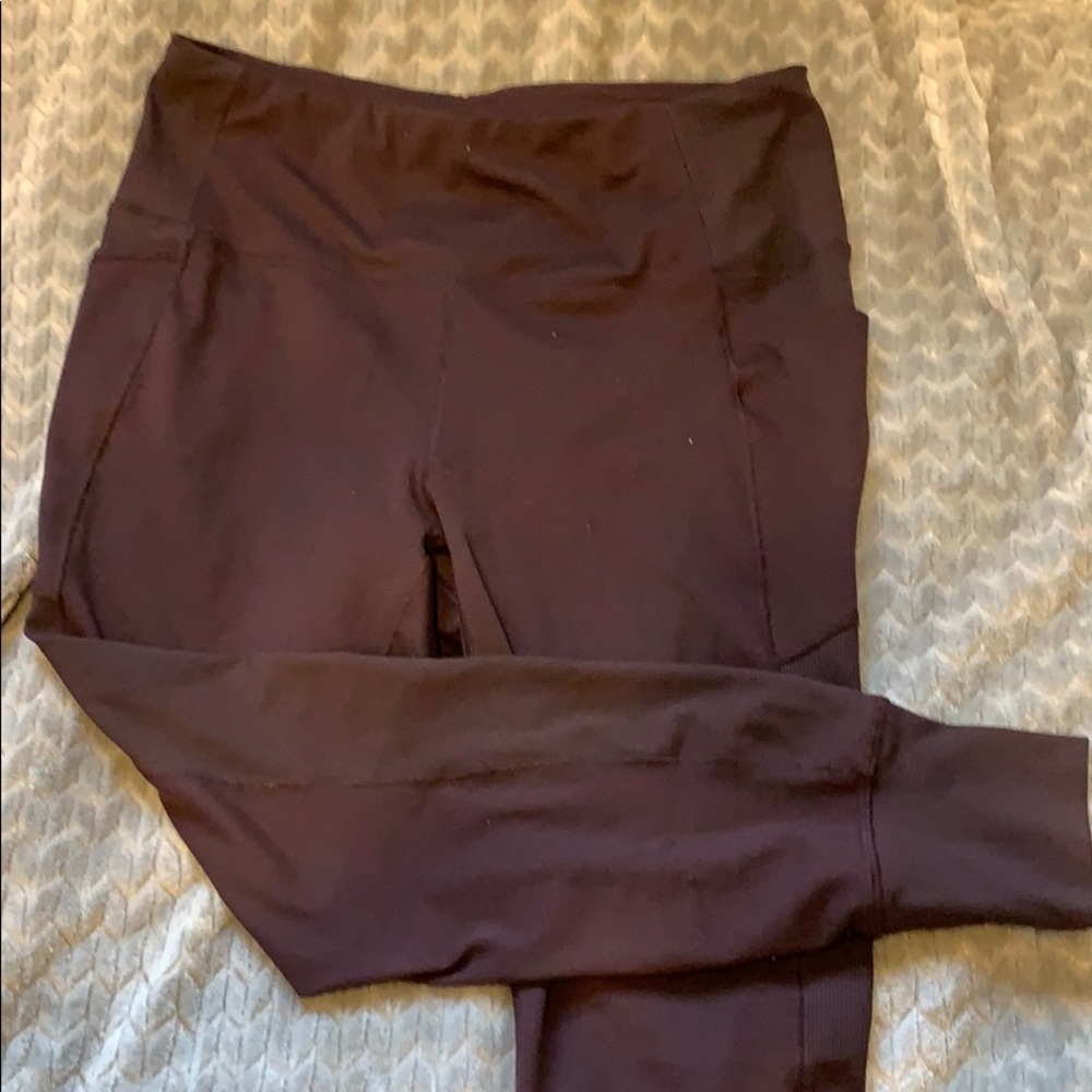 Purple workout leggings